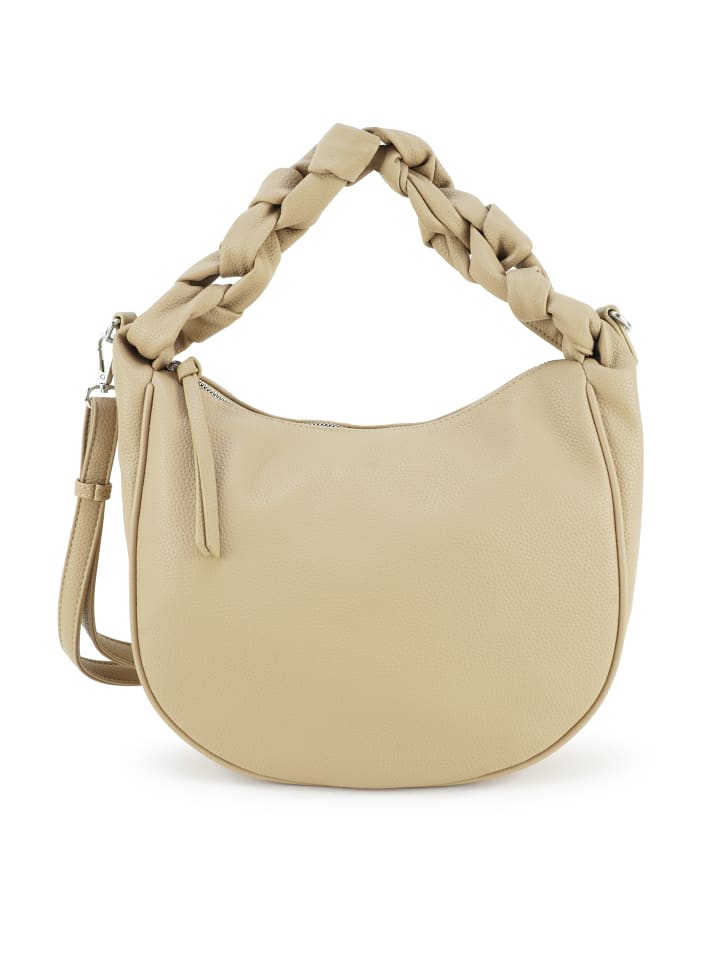 Schultertasche CINCI in macchiato taupe