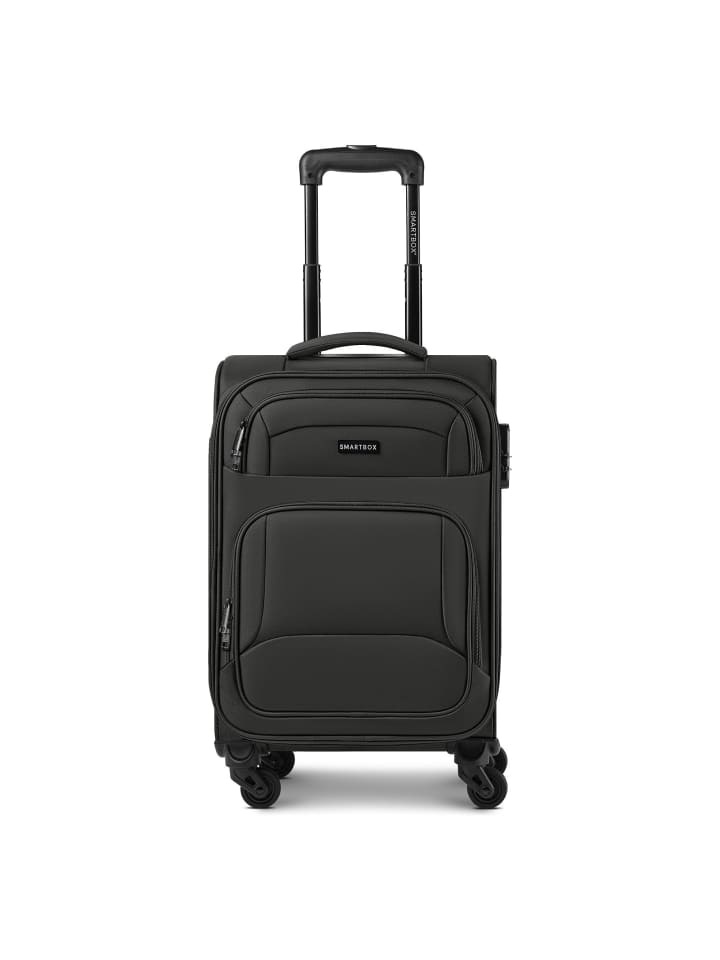 Edition 04 4 Rollen Kabinentrolley 55 cm mit Dehnfalte black