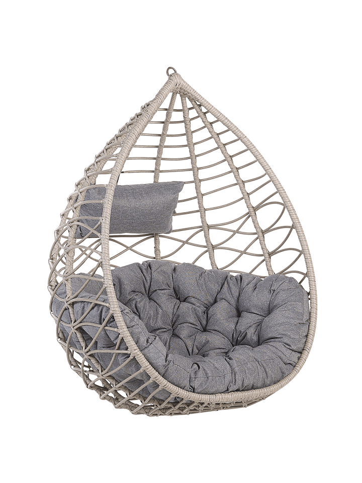 3-tlg Hängesessel ARSITA in Grau/Beige