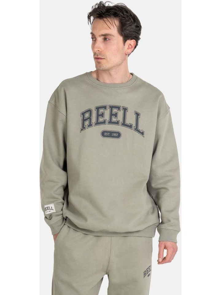 Sweatjacke "Team Crewneck" in Grün