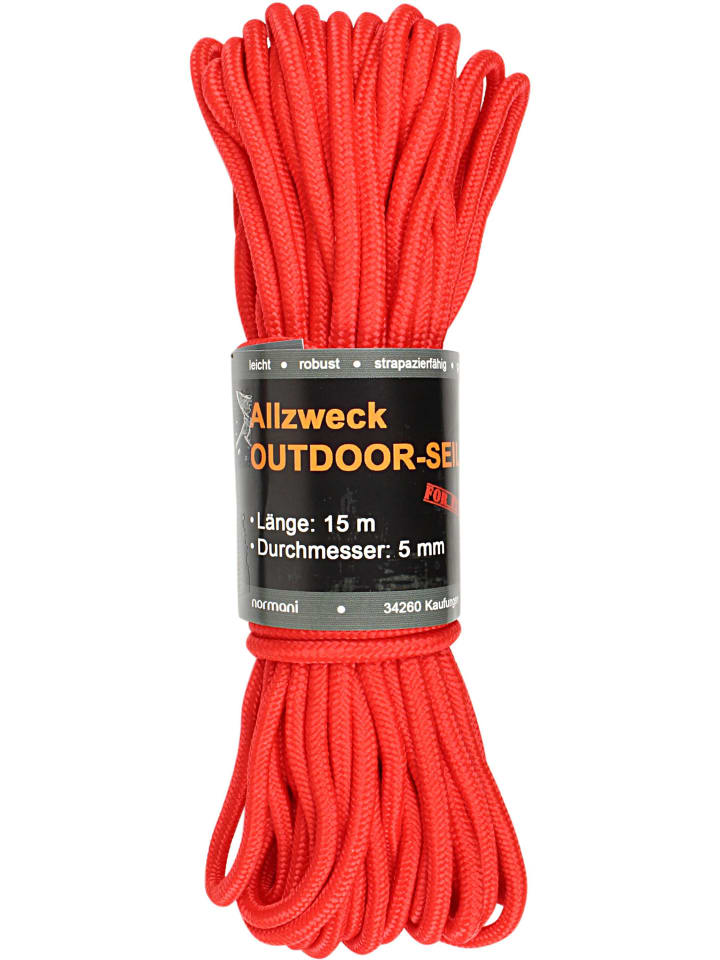 Allzweck-Outdoor-Seil 5 mm x 15 m Chetwynd in Rot