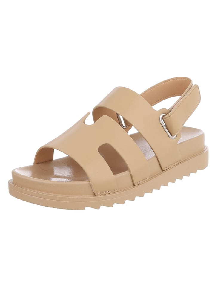 Sandale & Sandalette in Hellbraun