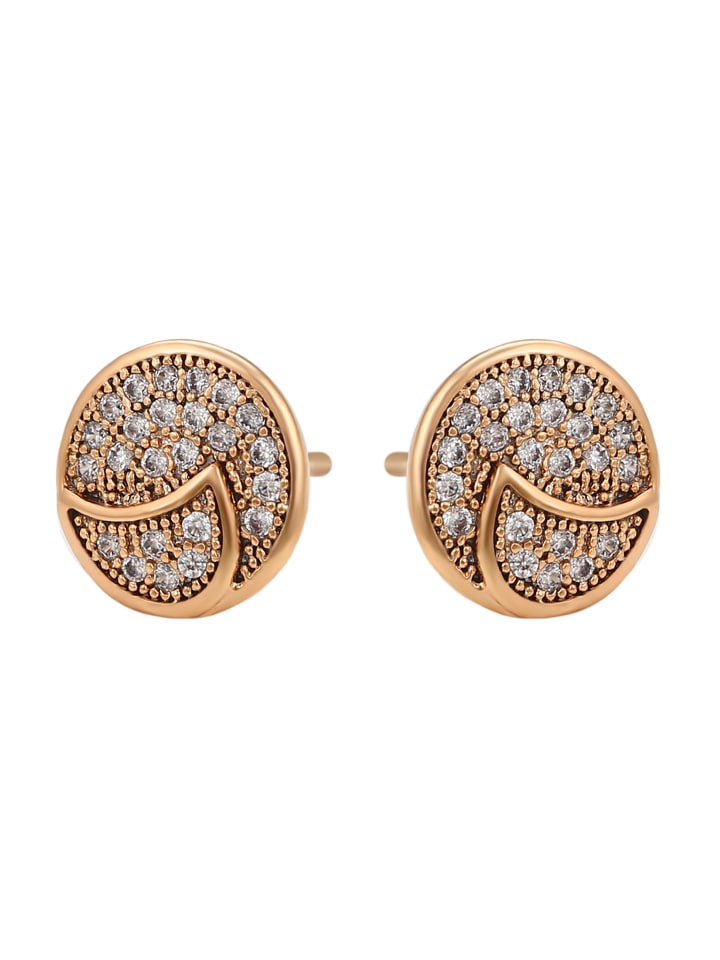 Women Stud Earrings in Rose Gold