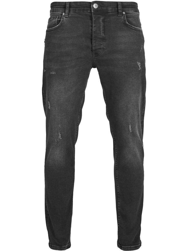 Tapered Jeans in black