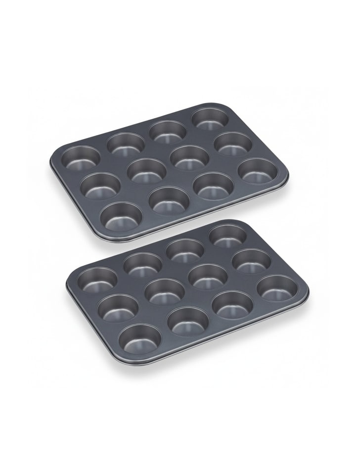 4x Muffinform "12er" in Grau