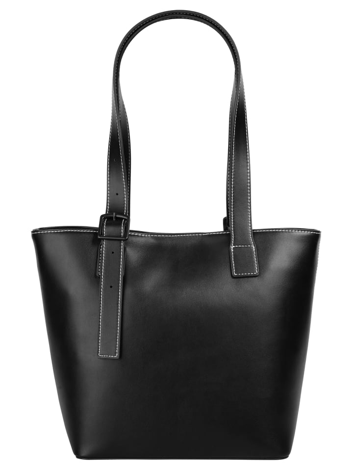Shopper ZITA Kunstfaser in schwarz