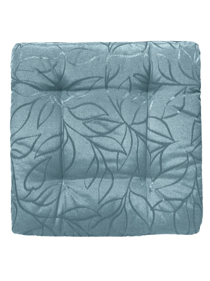 Jacquard, Baumwollmischung Outdoor-Stuhlkissen Terrassa in eisblau