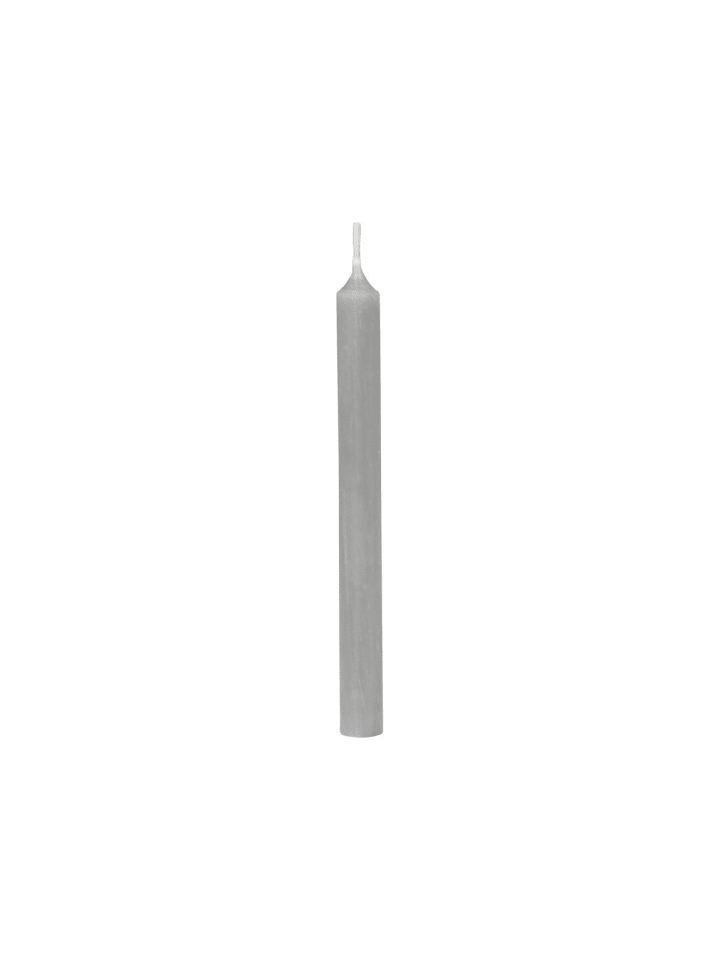 Spitzkerzen 13 cm in grau