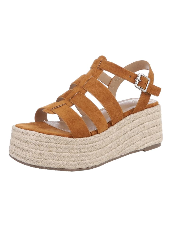 Sandale & Sandalette in Camel