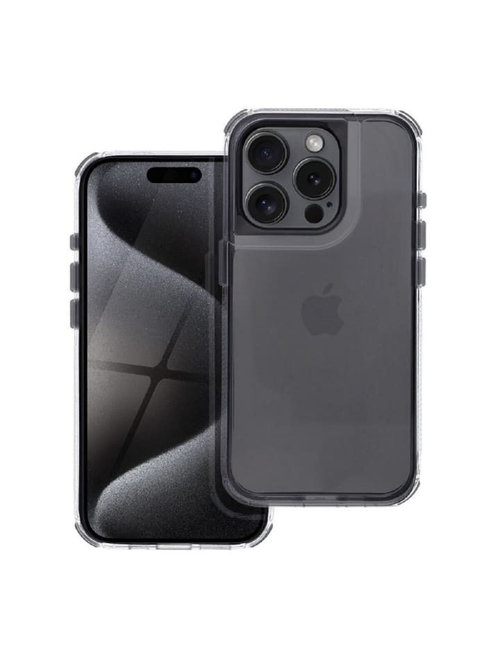 Matrix Clear Case Handyhülle kompatibel mit iPhone 16 Schwarz in Schwarz