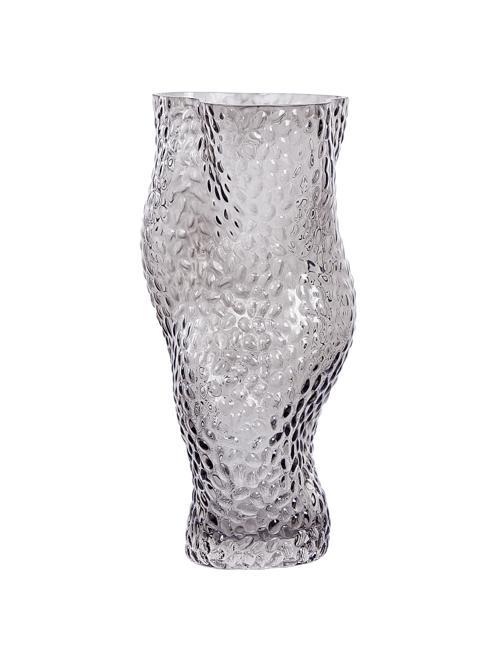 Blumenvase DYTIKO in Grau - (W) 16 x (H) 31 x (L) 16 cm