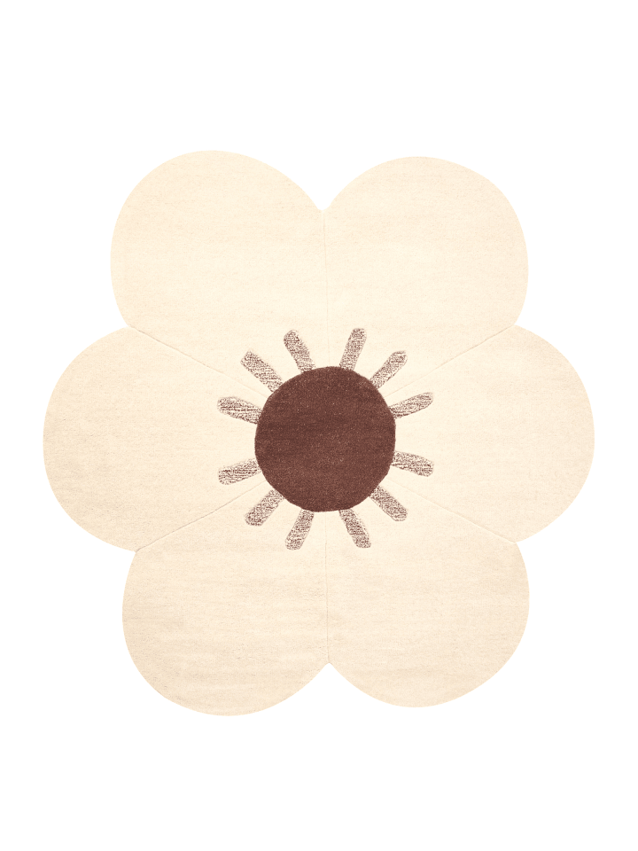 Kurzflor MANALI in Beige - (W) 140 x (L) 140 cm