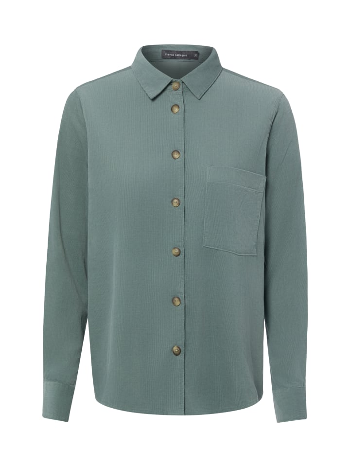 Cordbluse in schilf - 0004