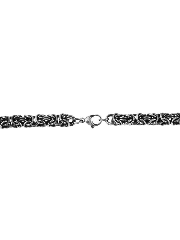 Damen Halskette – Königskette aus Edelstahl 60 cm in silber