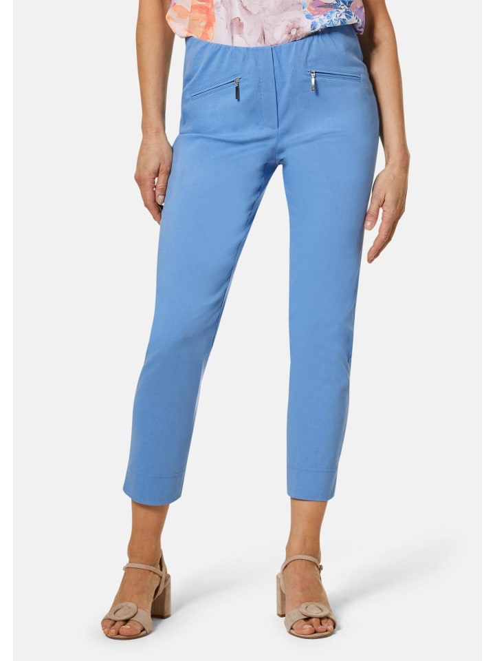 Stretchhose LOUISA, dehnbar & mit Taschen in jeansblau