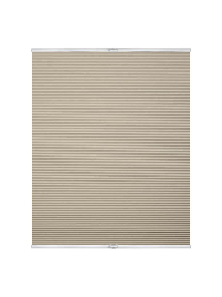 Plissee in Creme