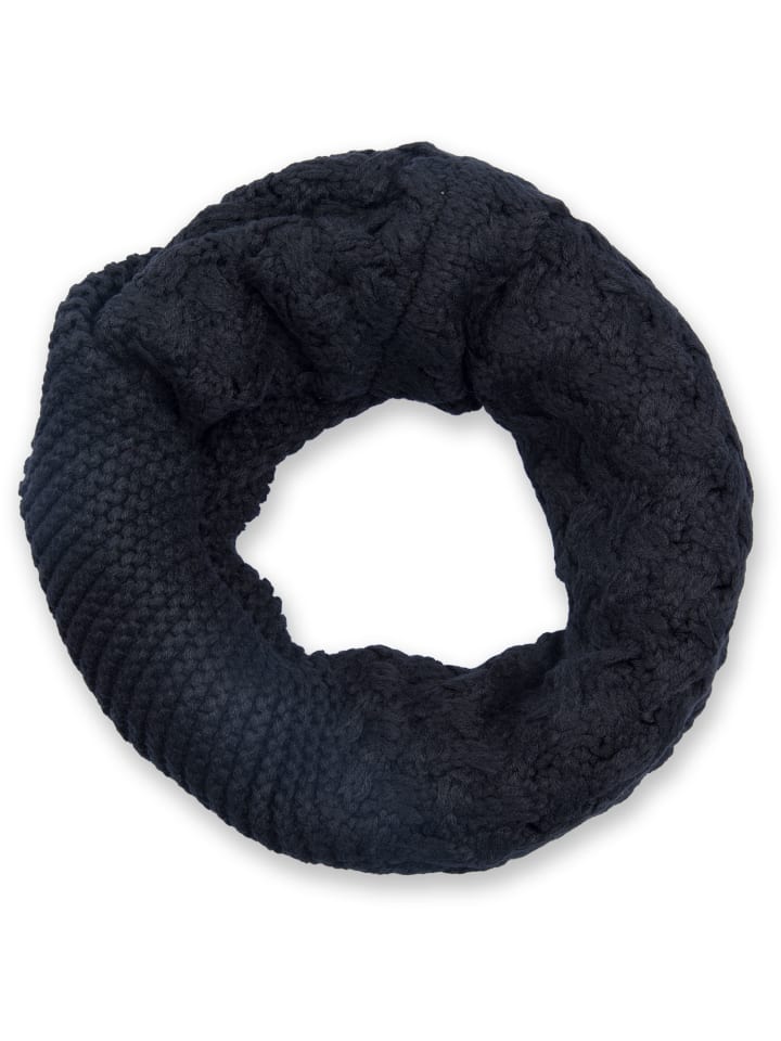Strick Loop Schal in Schwarz