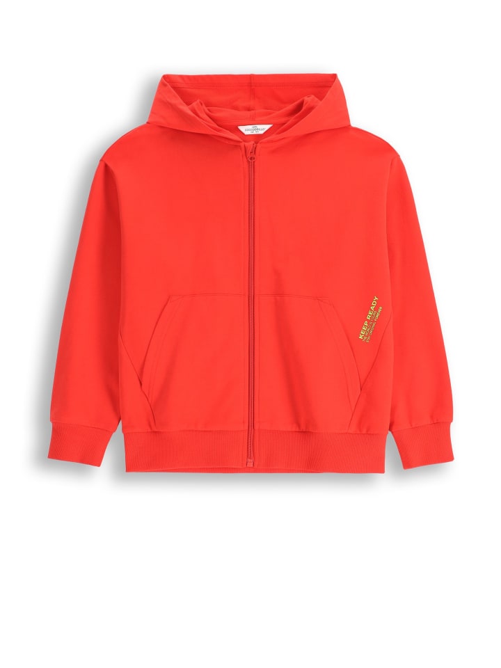Reißverschlussjacke in rot