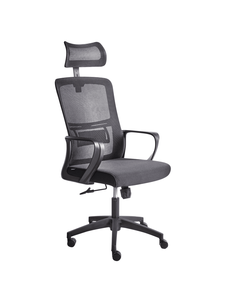 Bürostuhl MONARCH in Schwarz/Weiß - (W) 46 x (H) 110 x (L) 62 cm