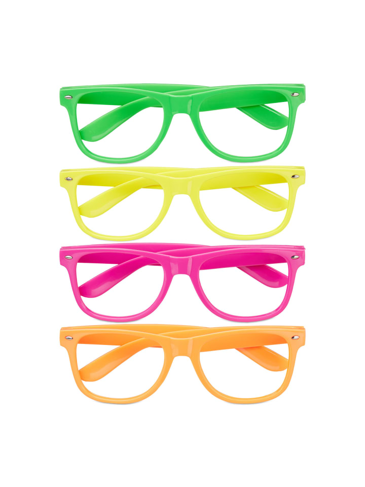 24x Partybrille in Bunt
