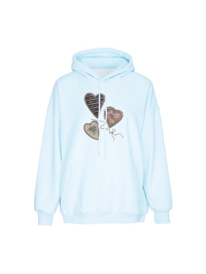 Women Hoodie in Light Blue
