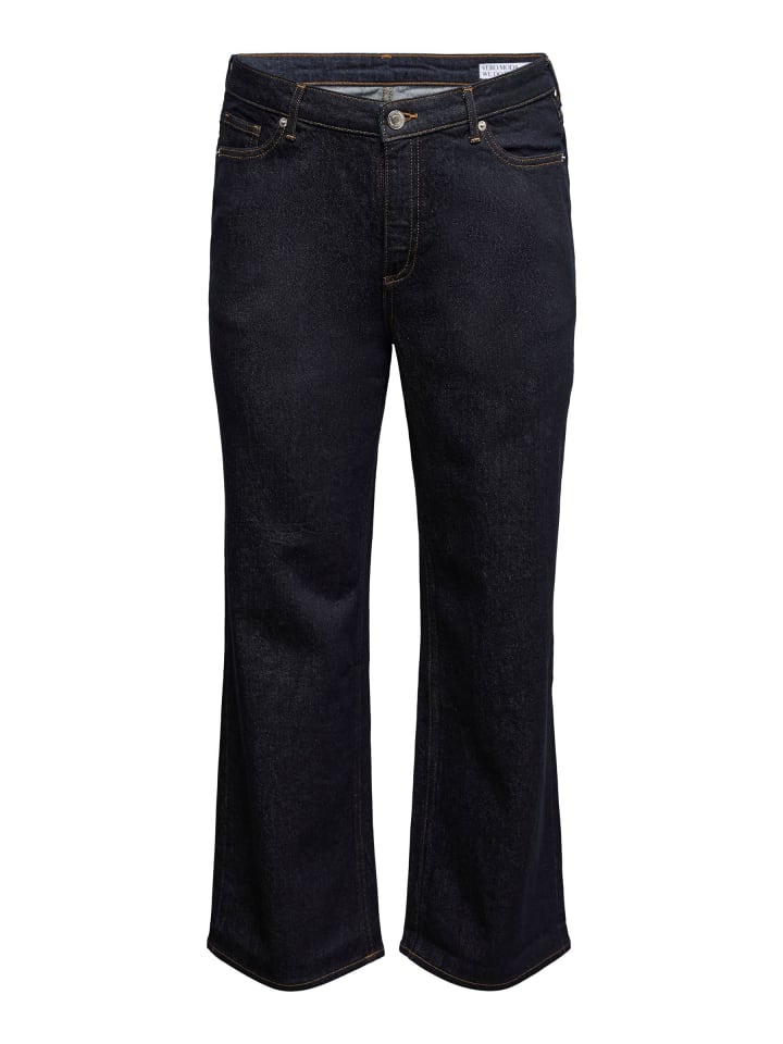 Weit geschnitten in Dark Blue Denim 1