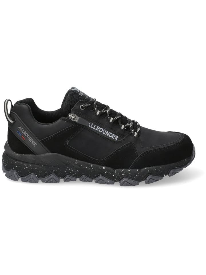 Sportlicher Schnürschuh in schwarz