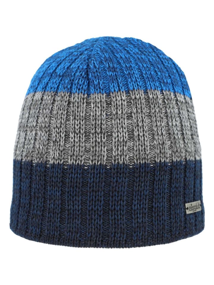 Strickmütze in blau