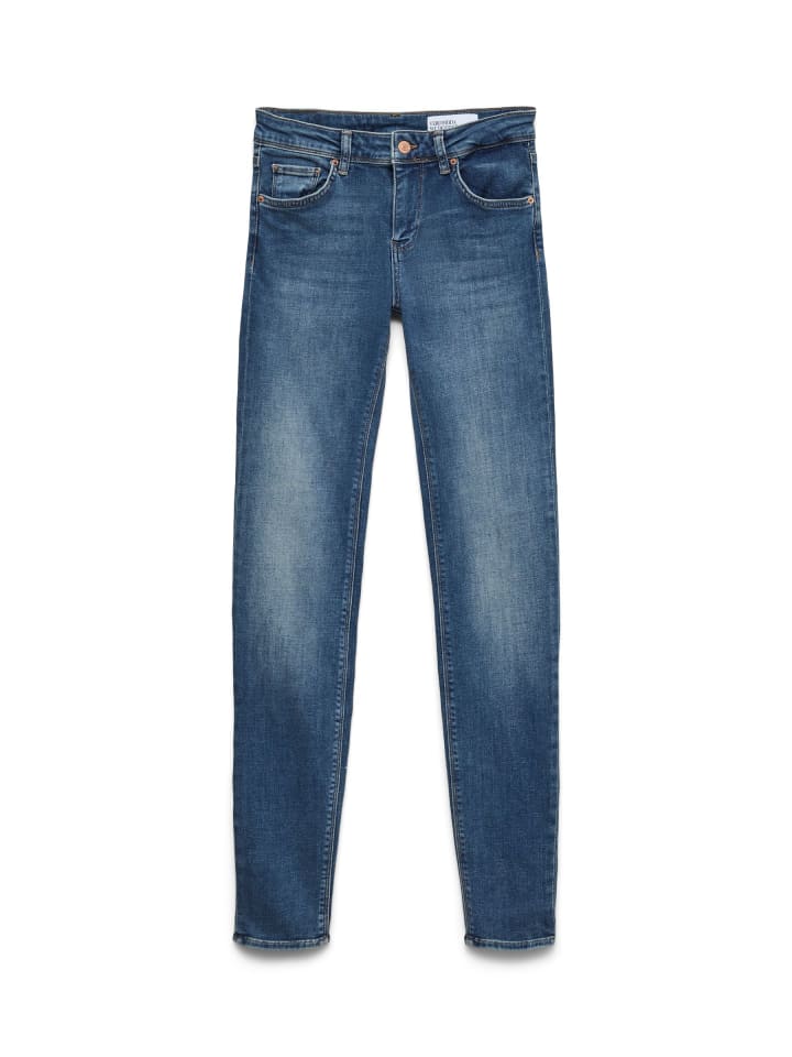 Slim Fit Jeans in Medium Blue Denim