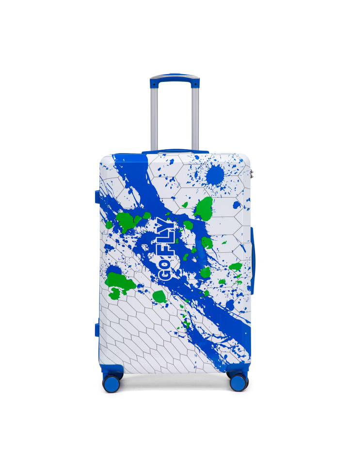 Koffer in Blau 28 Zoll PC Spinner mit Zahlenschloss Handgepäck