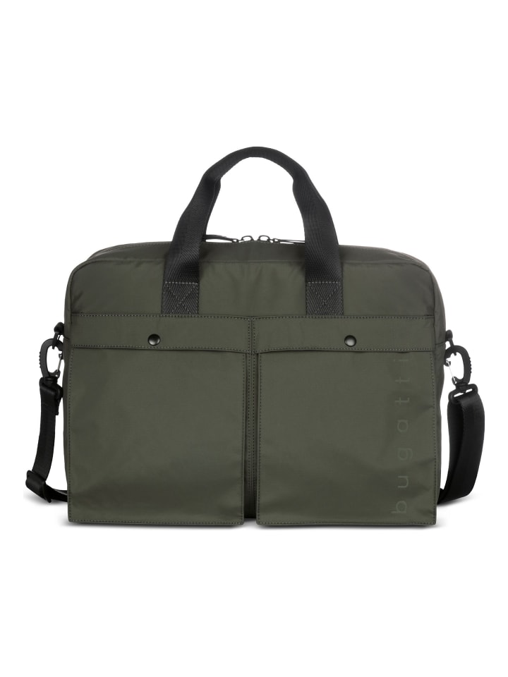 Legere Aktentasche 40 cm Laptopfach olive