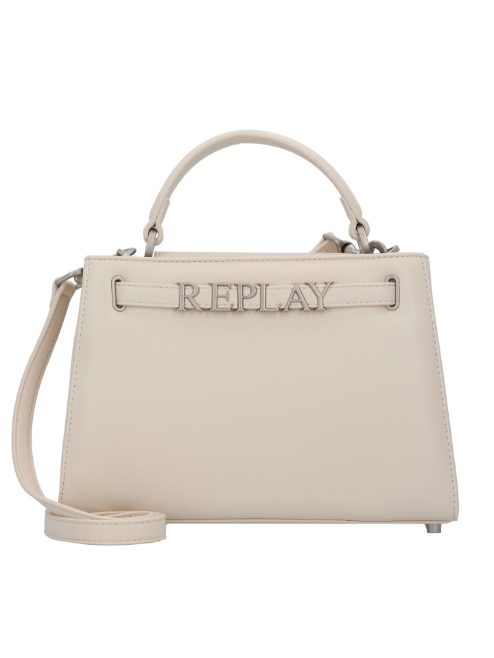 Handtasche 25 cm dirty white