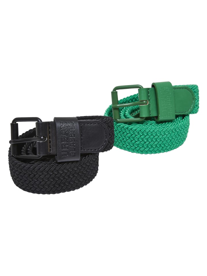 Belt in black/bodegagreen