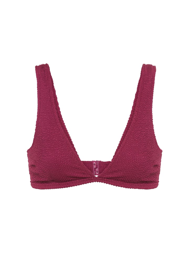 Triangel-Bikini-Top in dunkle Beere