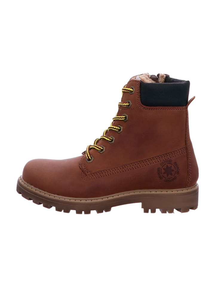 Schnürstiefel in Braun