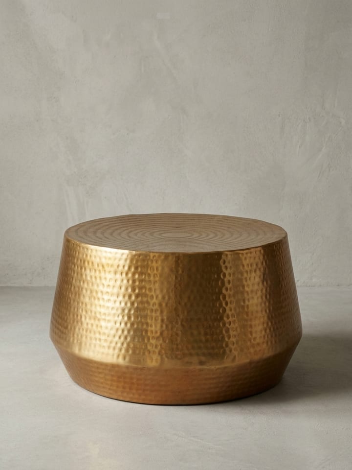Couchtisch Modern | Oriental Style, Alu-Design, Ablage in Gold