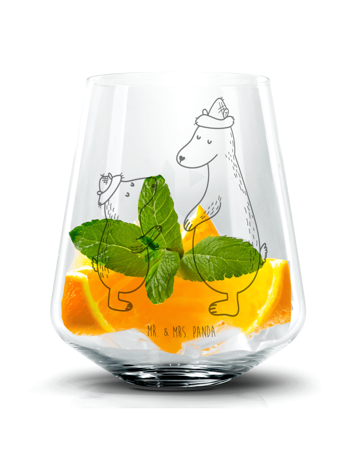 Tumbler Bären mit Hut ohne Spruch in Transparent