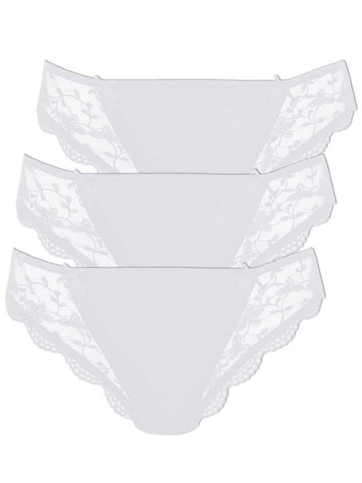 3er Pack String in Weiss