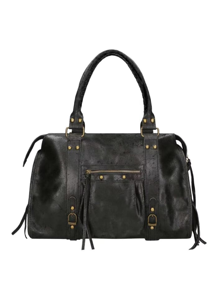 Schultertasche in BLACK