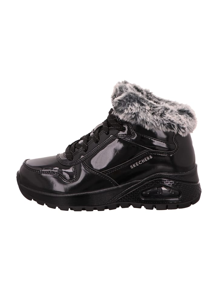 Schnürboots in Schwarz