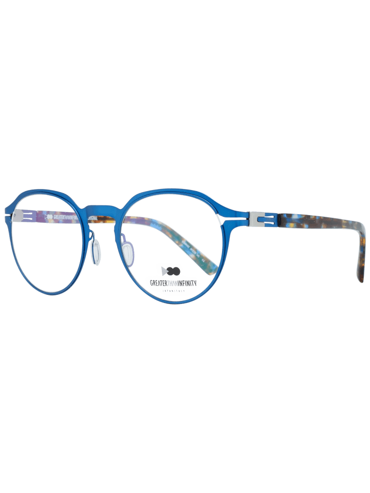 Herren Optische Fassungen Rund Blau