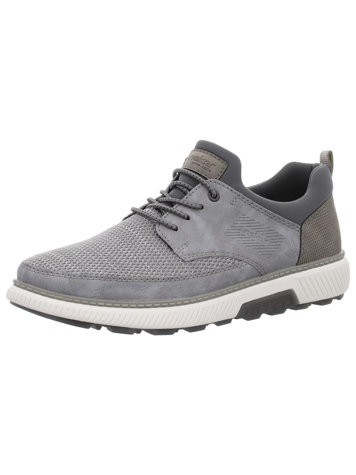 Sportlicher Schnürschuh in grau