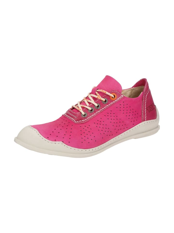 Komfort Schnürschuhe in Pink