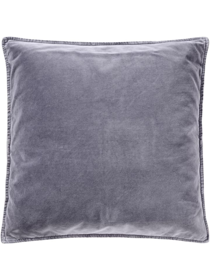 Kissenbezug Velour quadratisch in purple ash