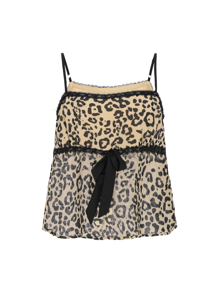Women Top in beige black