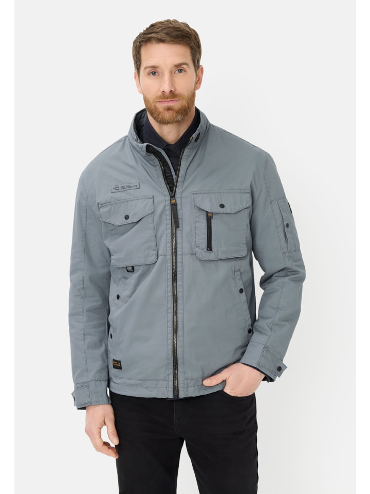 Blouson mit Stehkragen in Sturmblau