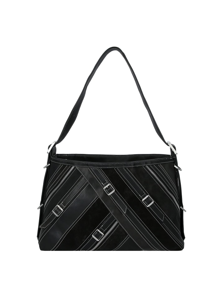 Fibonacci Buxton Schultertasche 40 cm schwarz