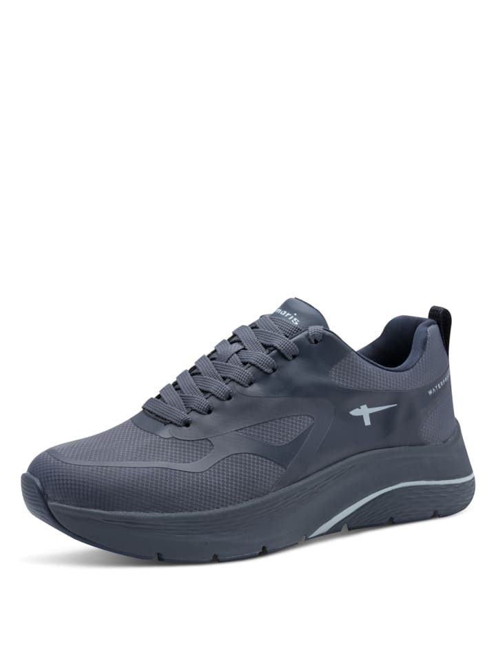 Schnürhalbschuh in blau