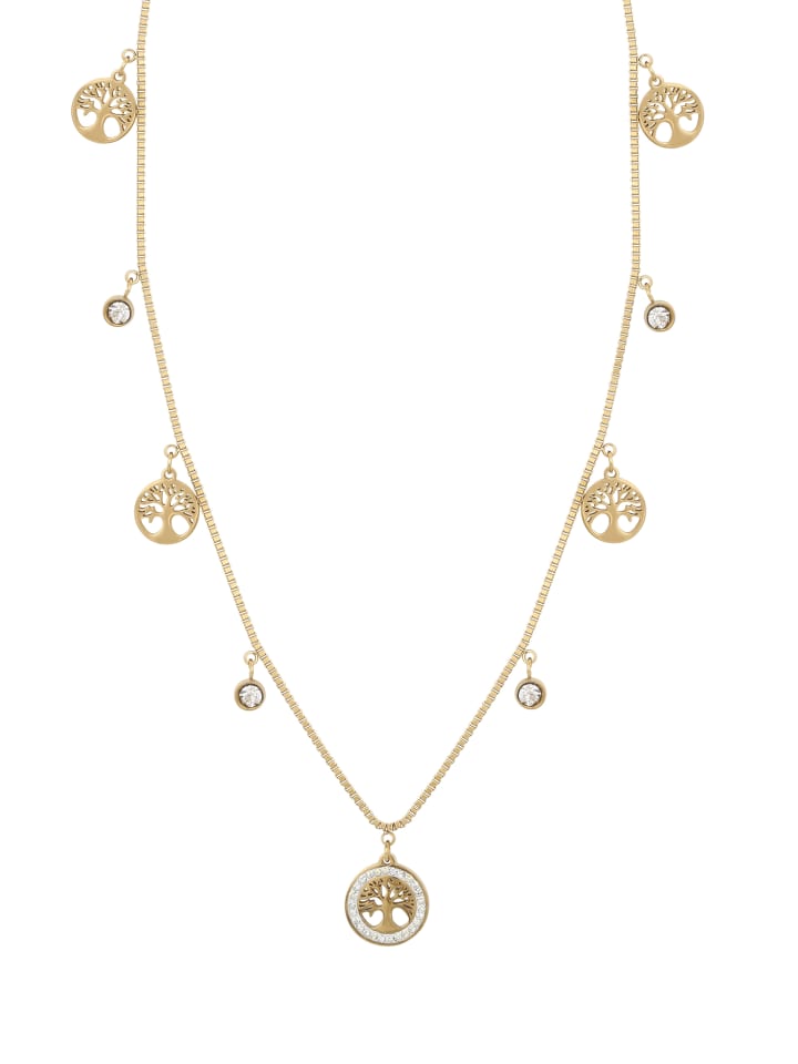 Women Charm Necklace in Gold