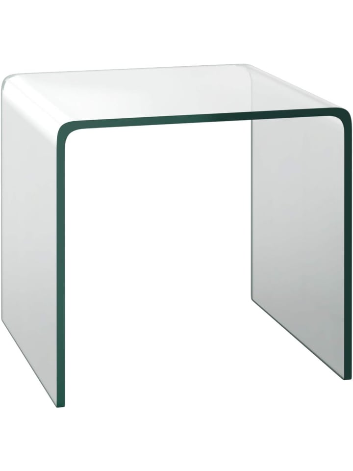 Beistelltisch Glas 45cm in Transparent